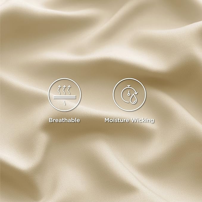 Bedsure Cooling Sheets Twin XL, Rayon Derived from Bamboo, Breathable & Soft - Image 4