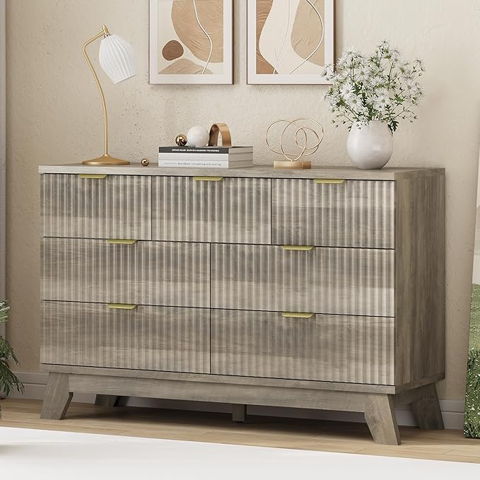 Xixini Fluted Dresser for Bedroom - Image 4