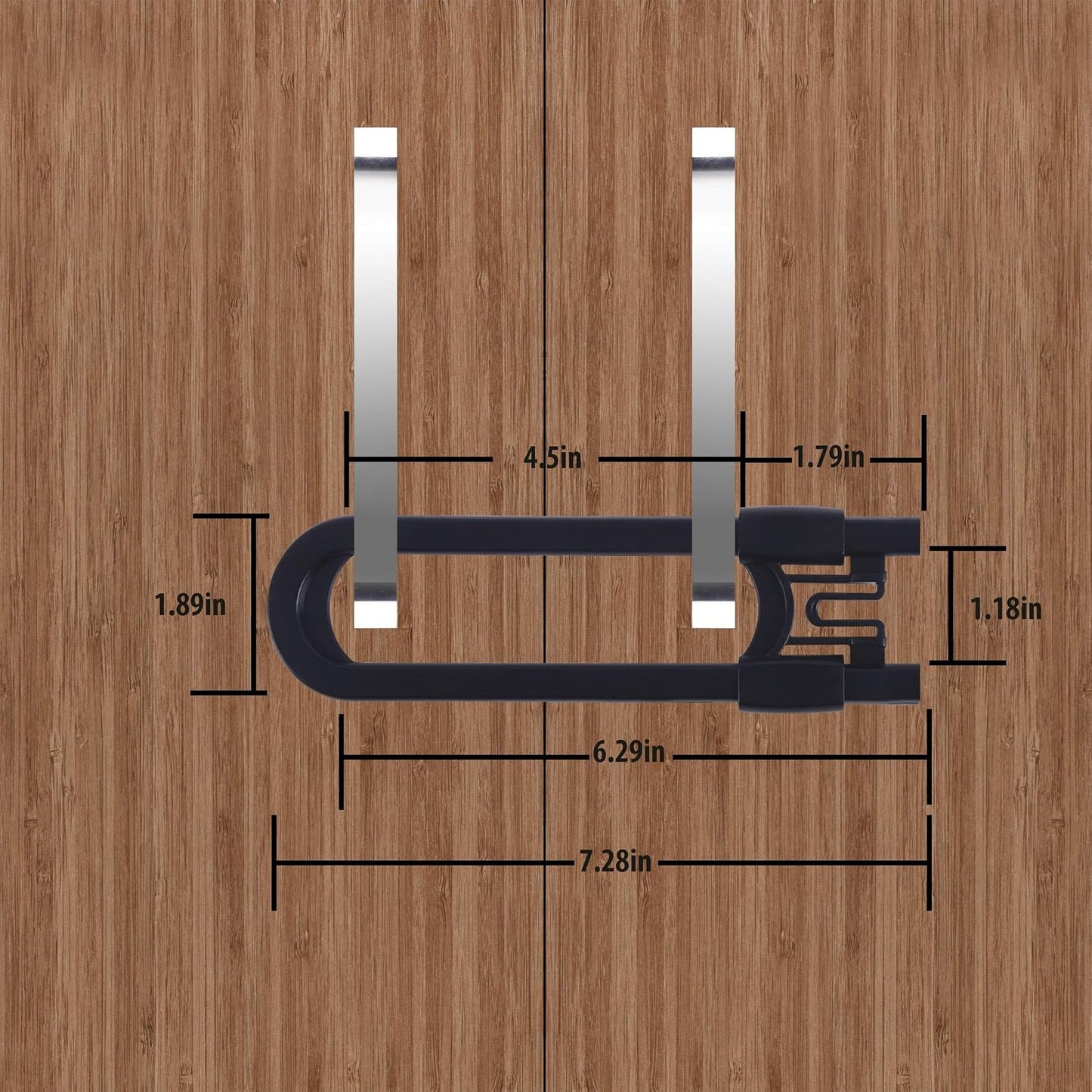 Child Proof Cabinet Locks, Baby Proofing, 6 Pack, Black | Sliding Cabinet Locks, Child Locks for Cabinets and Drawers, Baby Cabinet Locks, Adjustable, Easy Tool-Free Installation