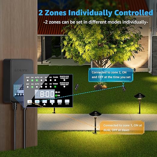 SUNVIE 300W Low Voltage Landscape Transformer - Image 3