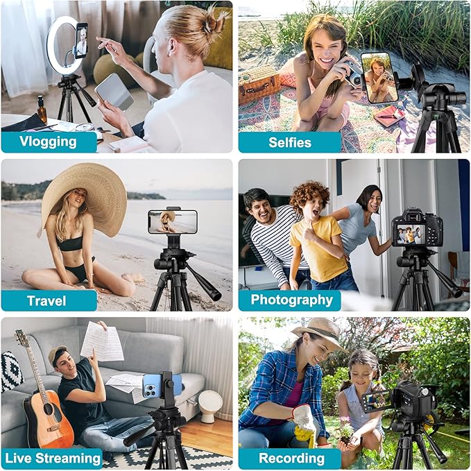 JOILCAN Phone Tripod, Travel Floor Tripods Compatible - Image 2