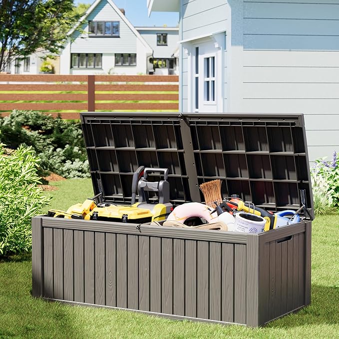 NUNU LAB 220 Gallon Outdoor Storage Box Waterproof, Outside Package Delivery - Image 8