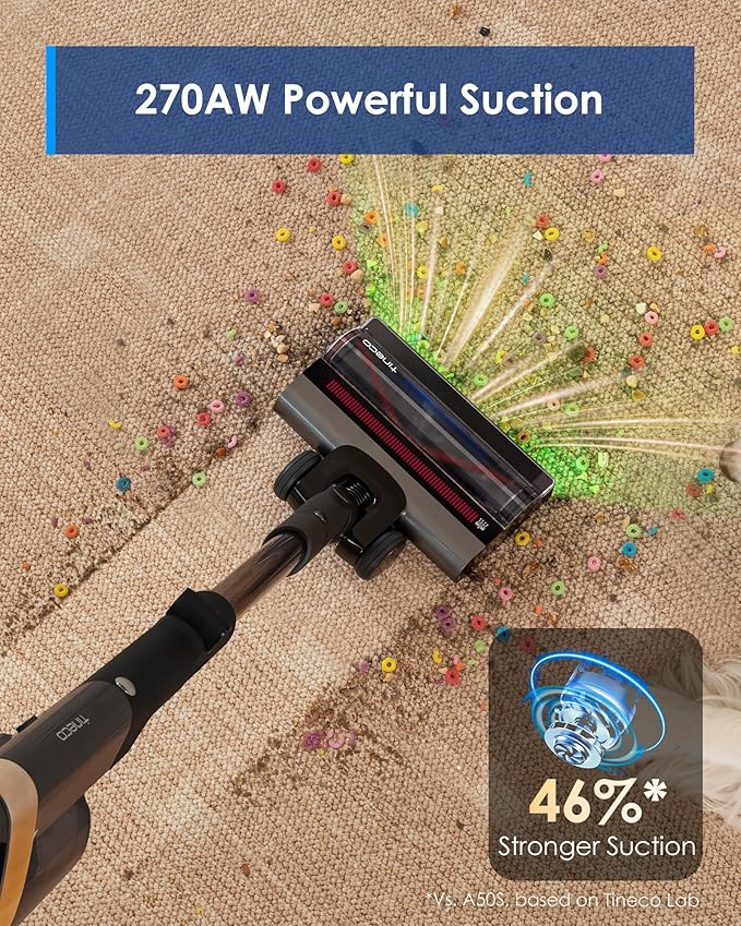 Tineco Pure ONE A90S Cordless Vacuum Cleaner, 270AW Powerful Suction Stick - Image 2