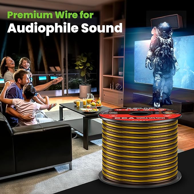 GEARit Pro Series 16AWG Speaker Wire, 16 Gauge Speaker Wire Cable Great Use - Image 8