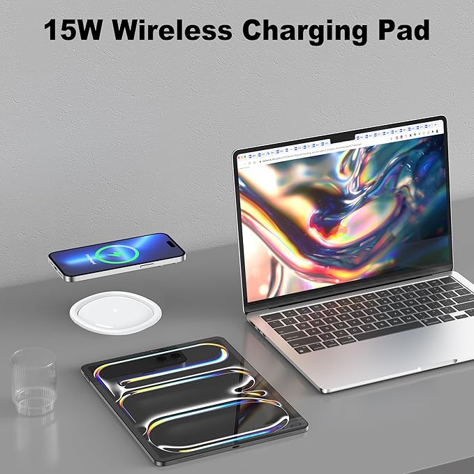 Jgstkcity Pop up Outlet for Countertop, 65W USB C Fast Charging, 15W Wireless - Image 4