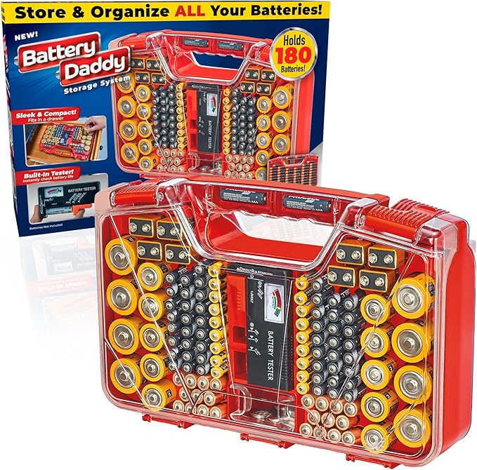 Ontel Battery Daddy Storage & Organizer Case by Ontel
