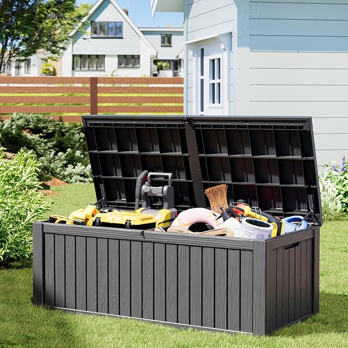 NUNU LAB 220 Gallon Outdoor Storage Box Waterproof, Outside Package Delivery - Image 8