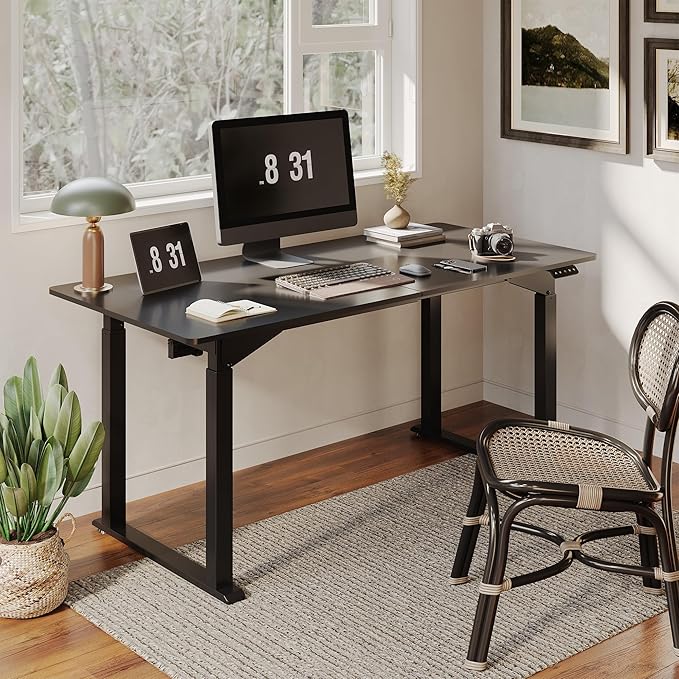 SANODESK 4-Leg Standing Desk, Electric Height Adjustable Desk - Image 2