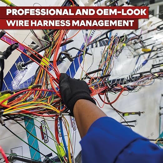 XFasten Wire Harness Tape, 3/4-Inch x 90-Foot, High Temp Wiring Loom Harness - Image 8
