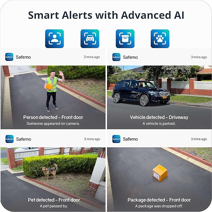 Safemo 4K Security Cameras Wireless Outdoor/Indoor, Battery Cameras - Image 4