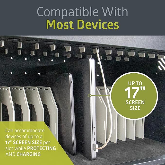 Pearington 16 Device Portable Table Top Charging and Storage Cabinet - Image 5