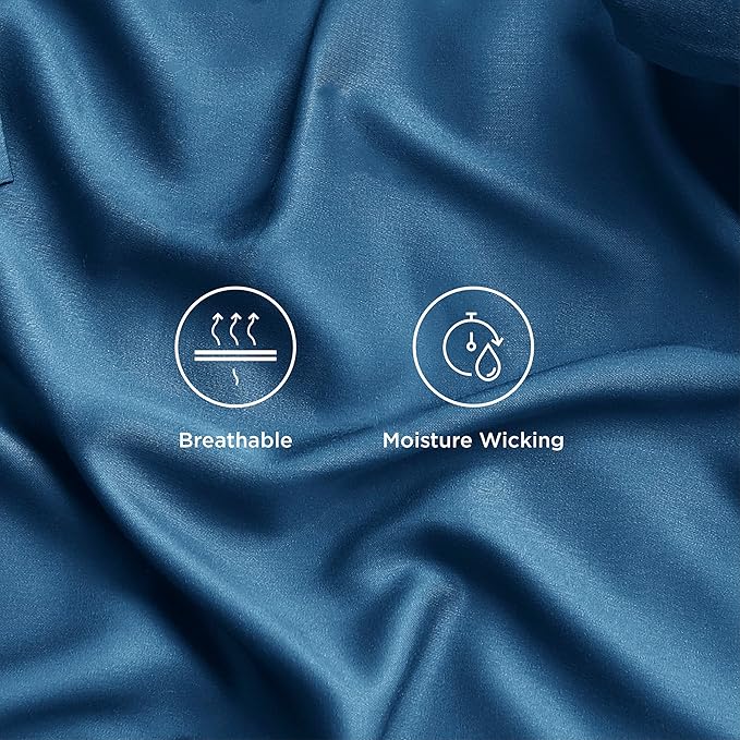 Bedsure Cooling Sheets Twin XL, Rayon Derived from Bamboo, Breathable & Soft - Image 4