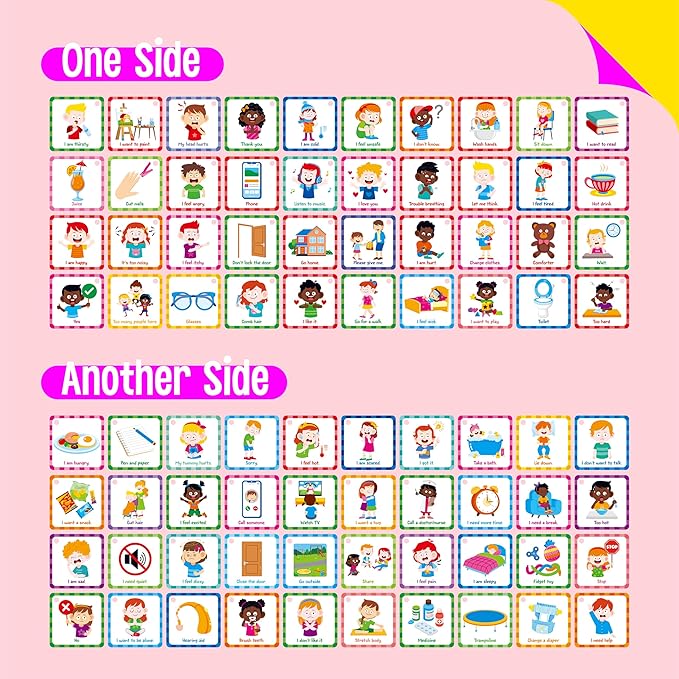 Special Needs Communication Cards, 40 Double-Sided Cards 80 Basic Special Needs - Image 3
