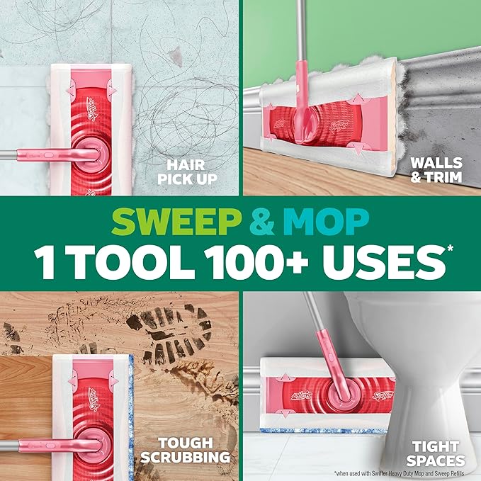 Swiffer Sweep and Mop Deluxe, Limited Edition Pink Wicked: - Image 5