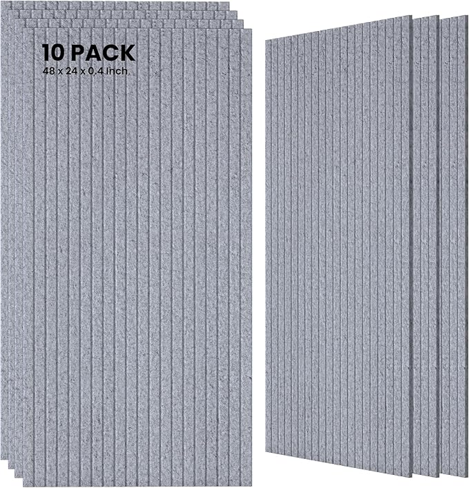 10 Pack Large Acoustic Panels, Sound Panels by TO-TH