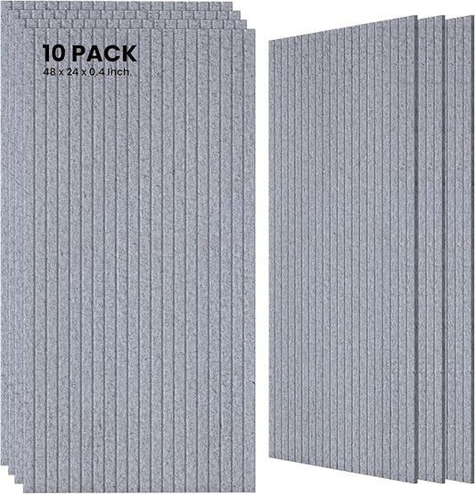 10 Pack Large Acoustic Panels, Sound Panels by TO-TH