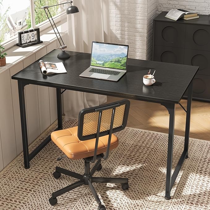 Huuger Modern Simple Office Desk, 40 Inch Gaming Desk - Image 7