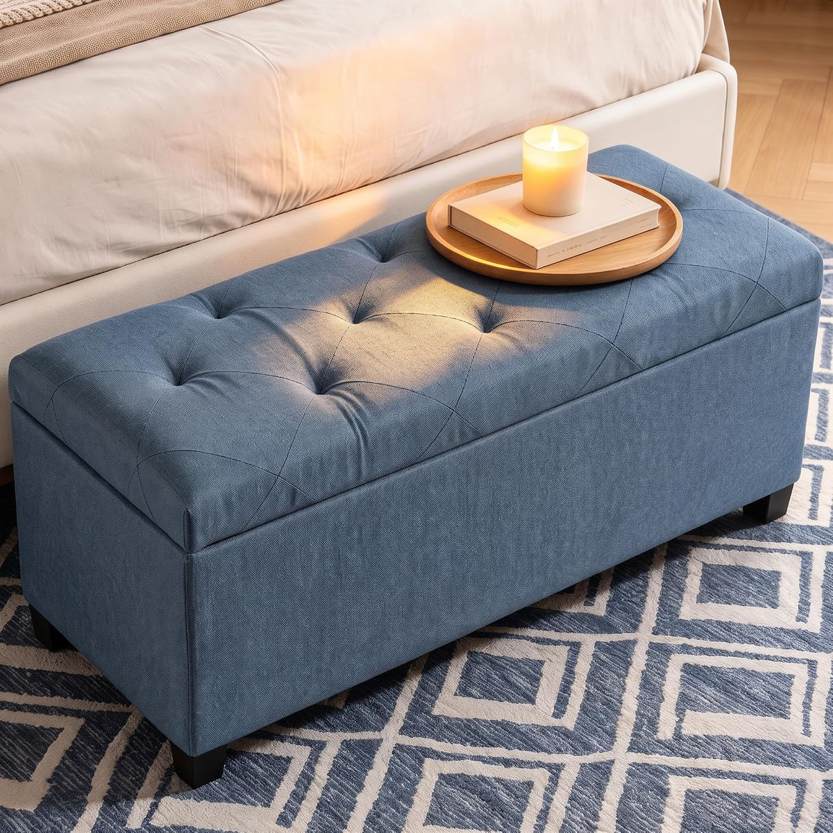 dumos storage ottoman bench, 43.3 inch end of, main product view