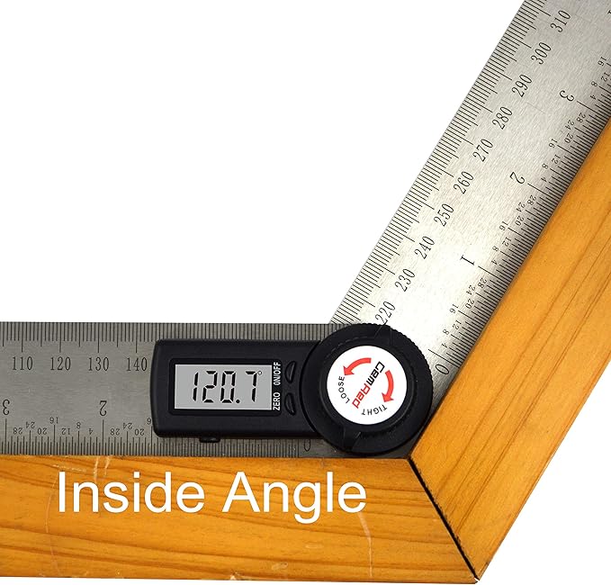 GemRed 82305 Digital Angle Finder Protractor Stainless Steel - Image 3