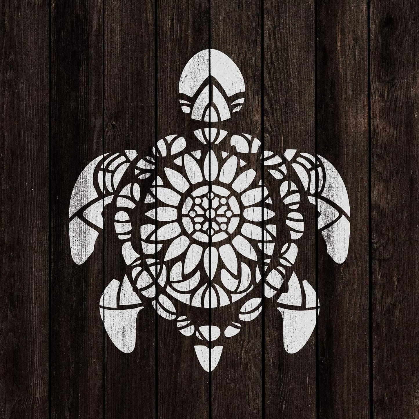 Mandala Turtle Stencil - Fish Stencil, Drawing Stencils, Large Stencil, Plastic Stencils, Stencils for Wood