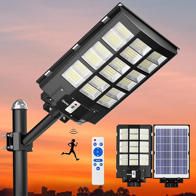 Ofuray Of-3600W Solar Street Lights Outdoor, 218000LM Solar Security Flood - Image 8