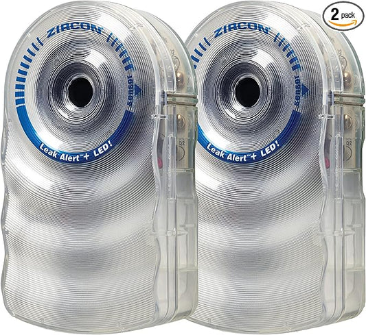 Zircon Leak Alert + LED! Water Leak Detector & Flood Sensor Alarm/Water Leak by Zircon
