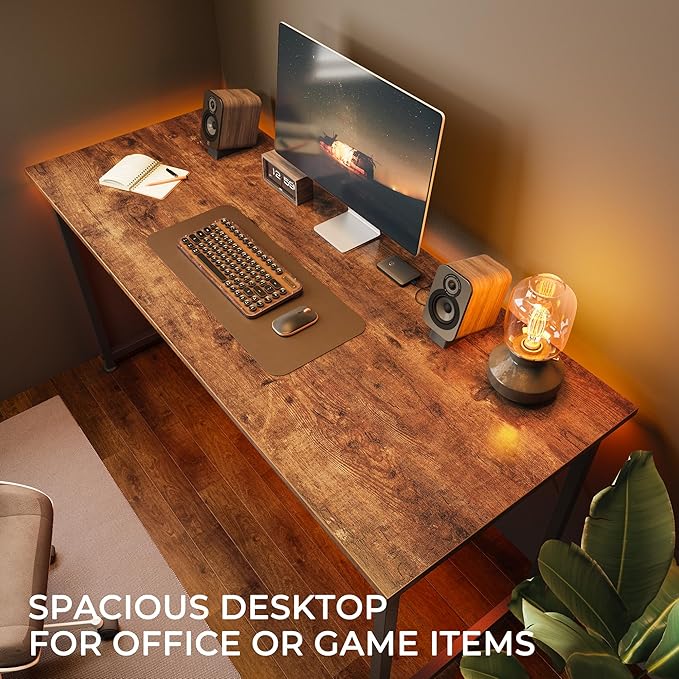 Huuger Computer Desk, 48 Inch Office Desk, Gaming Desk - Image 9
