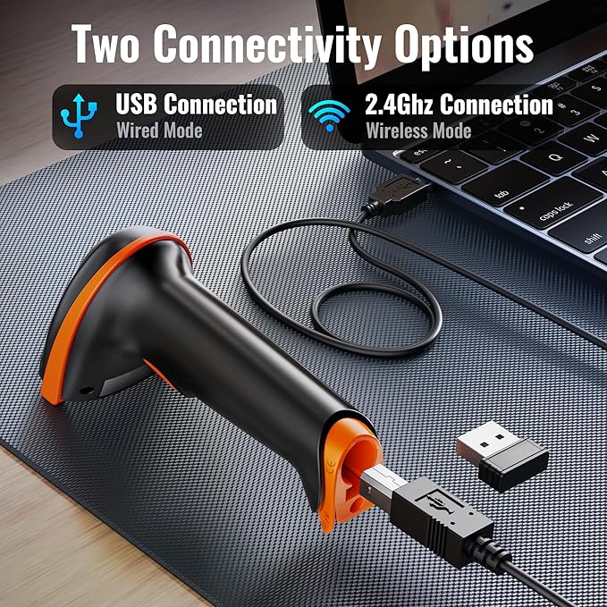 Tera 1D 2D QR Barcode Scanner Wireless and Wired - Image 5