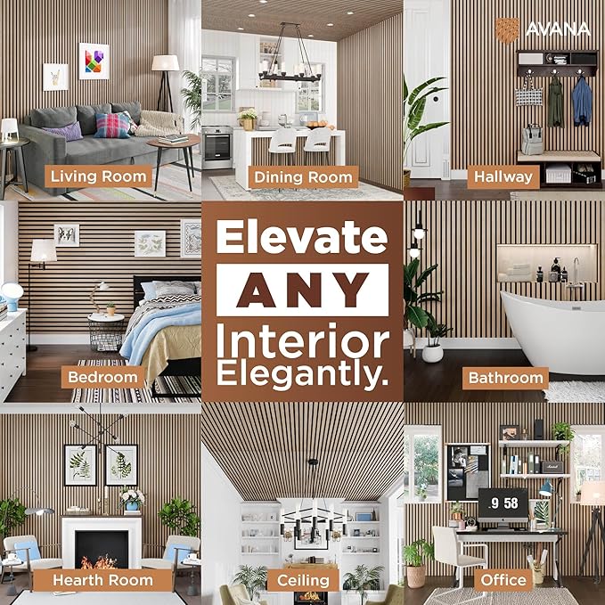Avana Acoustic Wood Wall Panels – 47.2 X 12.6 Inch White Oak Acoustic Panels 1 - Image 3