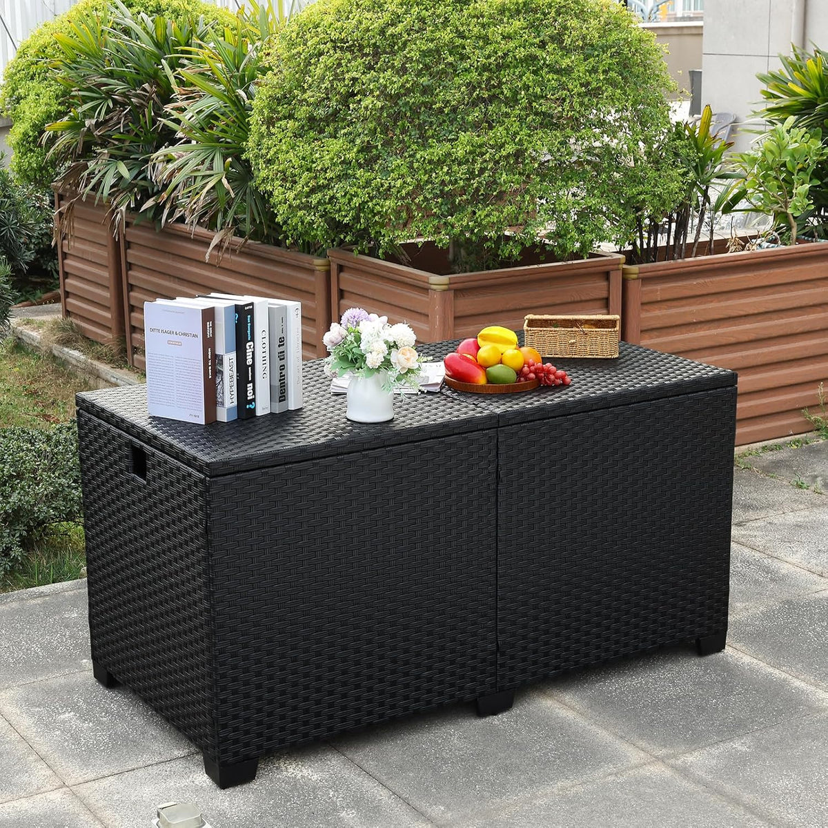 rattaner 180 gallon outdoor storage box large patio, main product view
