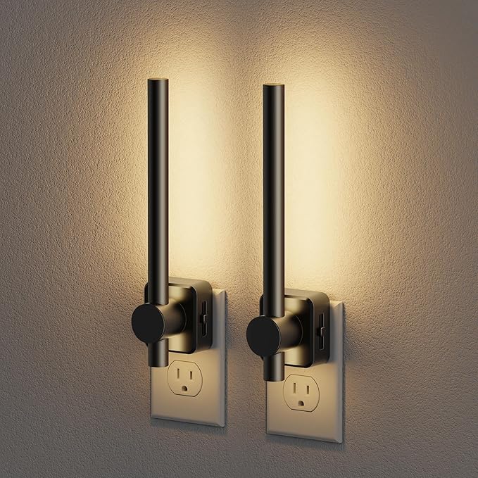 JandCase Night Lights Plug into Wall, 0-200LM Dimmable LED Nightlights by JandCase