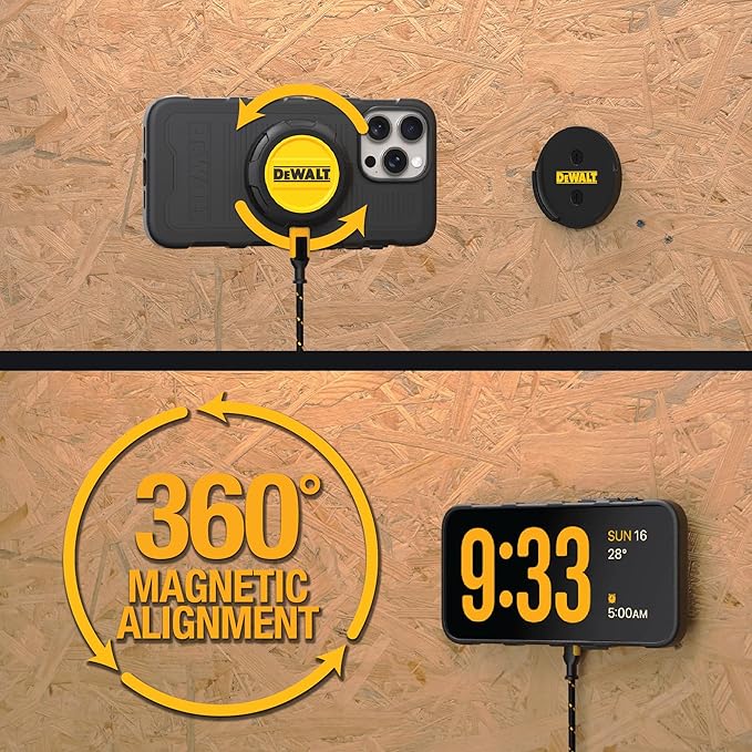DEWALT Heavy Duty Wireless Charger, 15W Max Cell Phone Charger, Fast Wireless - Image 9