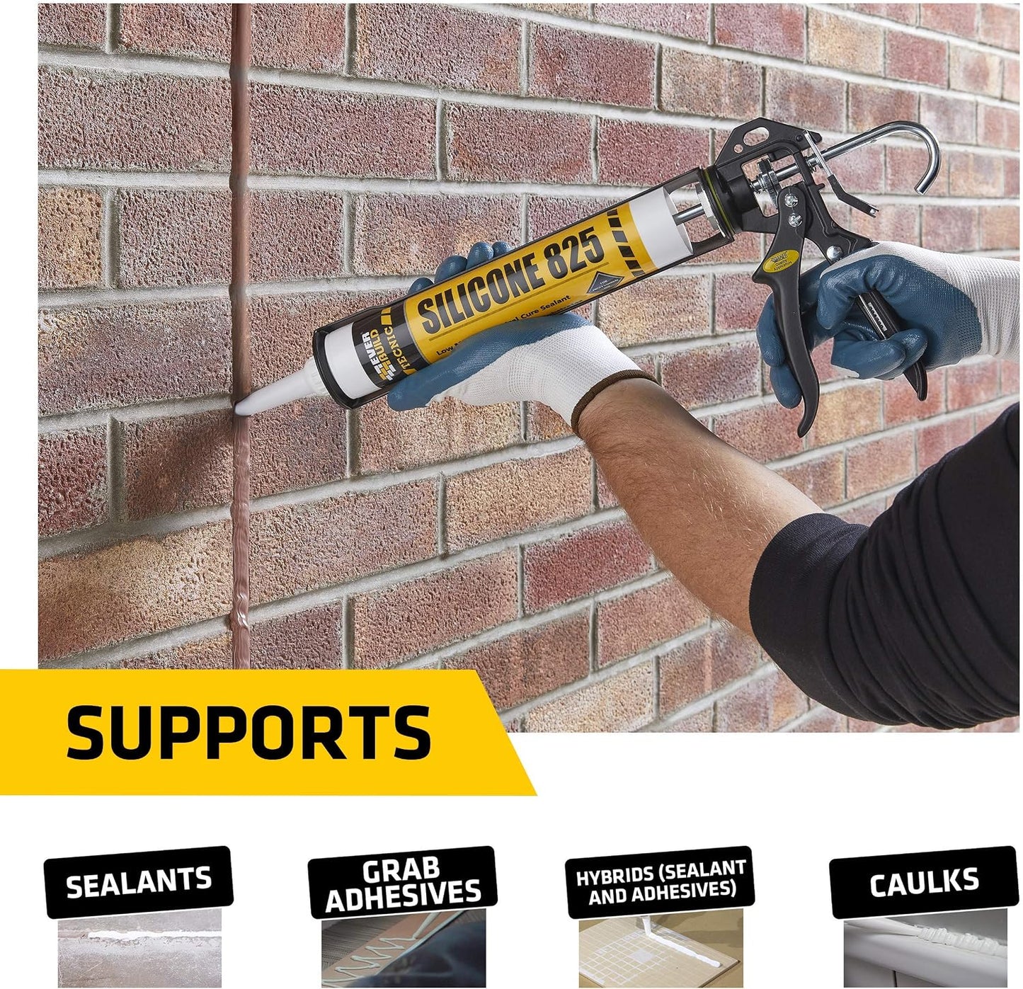 Everbuild Power Pro Heavy Duty Sealant/Adhesive Cartridge Applicator Gun