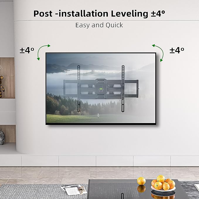 Full Motion TV Wall Mount for Most 37"-84" Flat Screen TV, Swivel or Tilt TV - Image 5