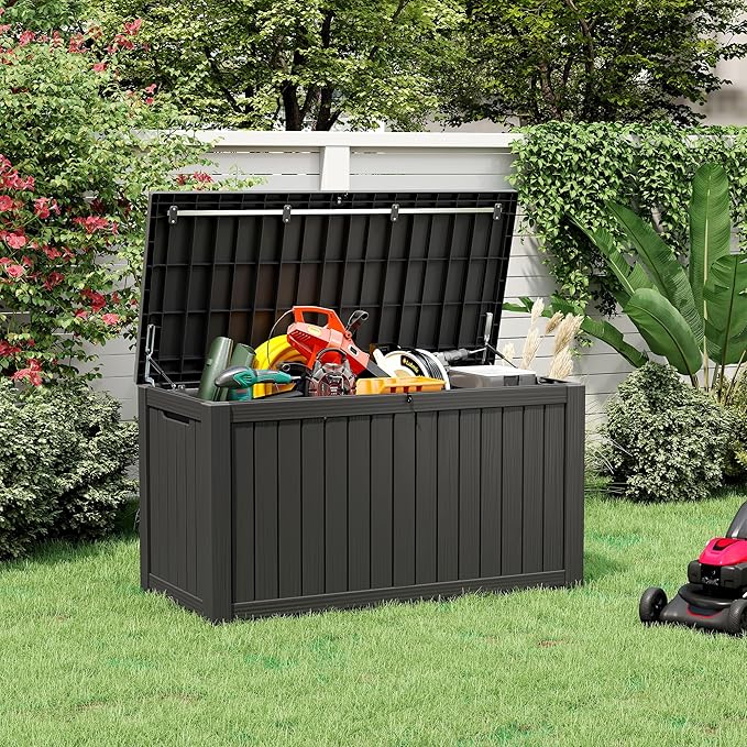 NUNU LAB 180 Gallon Outdoor Storage Box Waterproof, Outside Package Delivery - Image 8