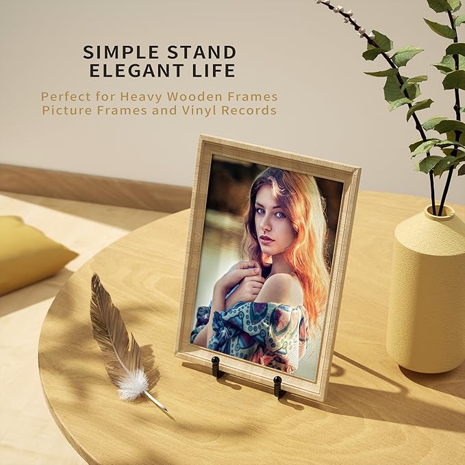 6 Inch Metal Square Picture Frame Easel Stands - Image 3